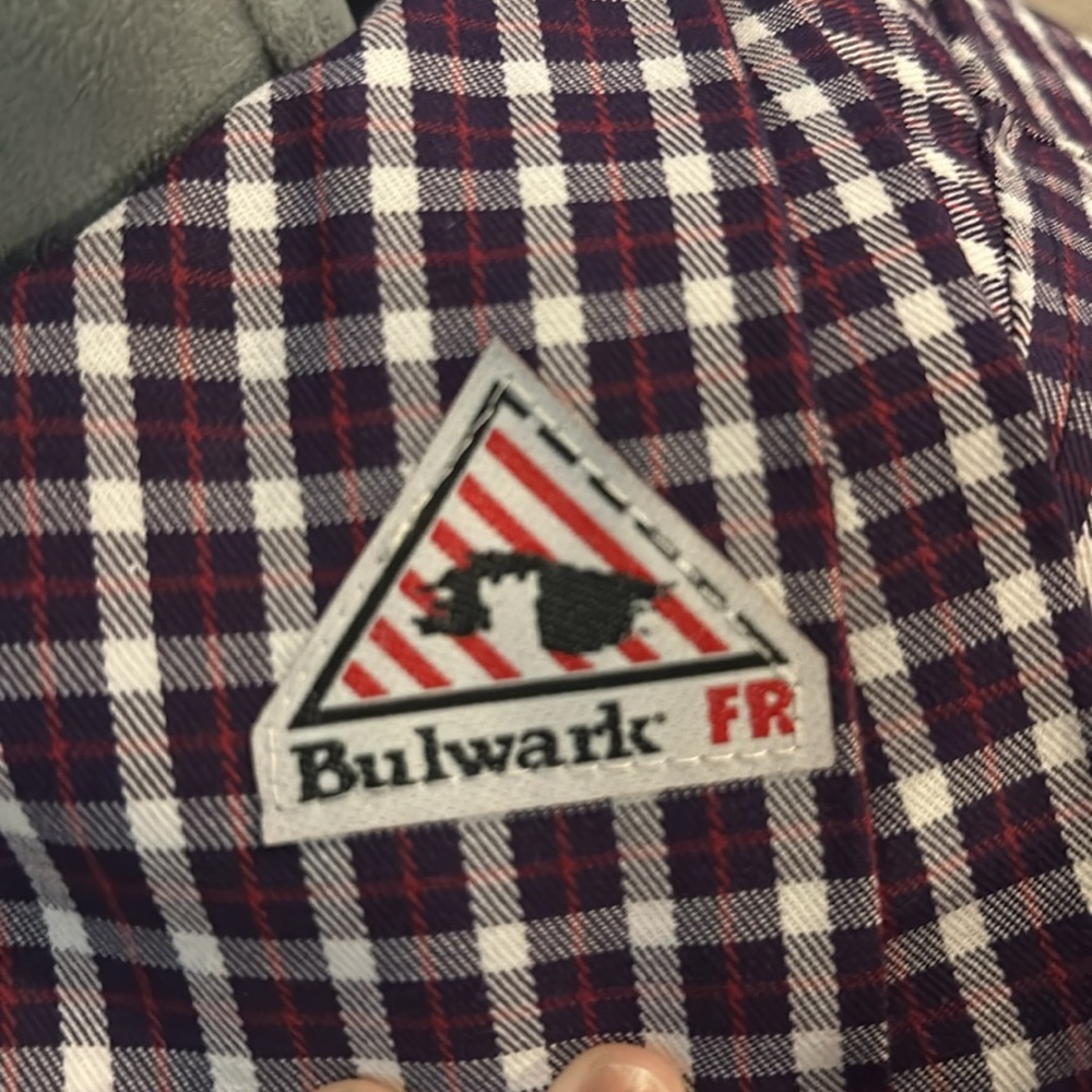 Bulwark Flame Resistant Plaid Uniform Shirt